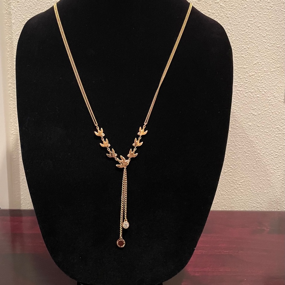 Marc Jacobs Necklace Gold-Plated with Birds RARE* - Picture 5 of 10